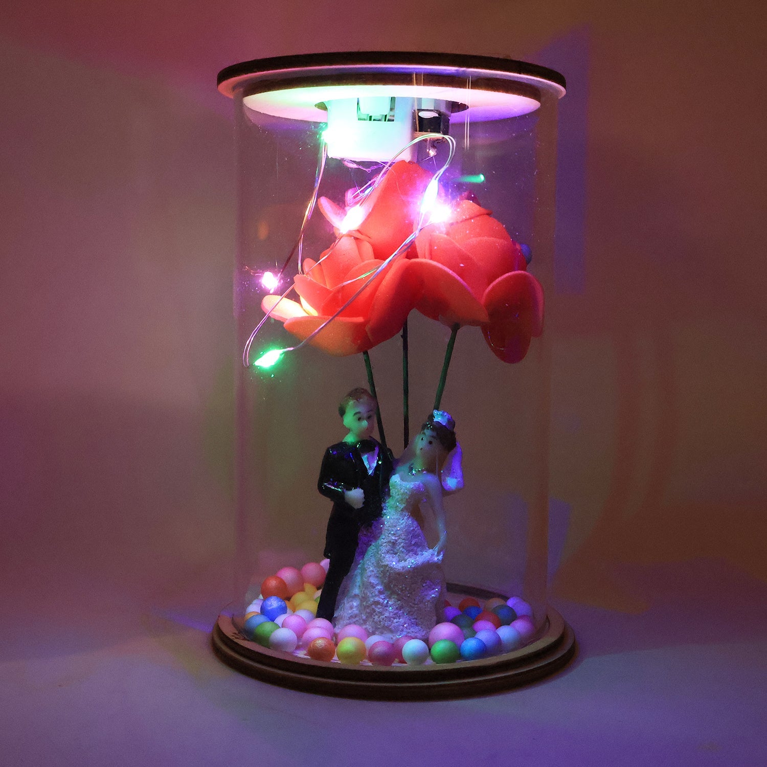 Wedding Couple LED Rose Lamp Wedding Couple LED Rose Lamp